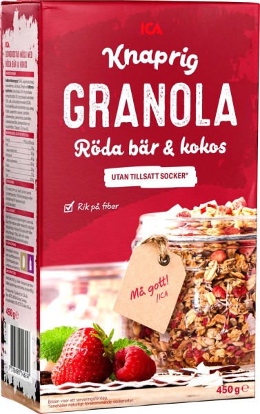 Granola Röda Bär & Kokos