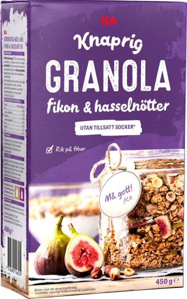 Granola Fikon & Hasselnötter