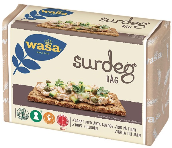 Wasa Knäckebrot Surdeg Råg