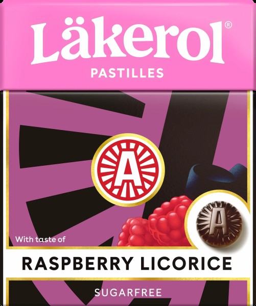 Läkerol Pastiller Raspberry Licorice