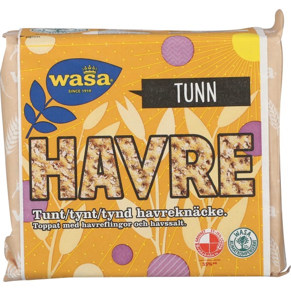 Wasa Knäckebrot Tunn Havre