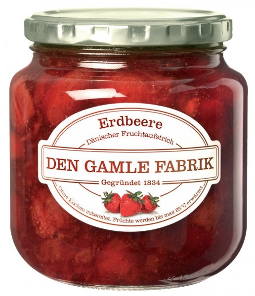 Den Gamle Fabrik Marmelade Erdbeere 600g Marmelade Essen Dänemark