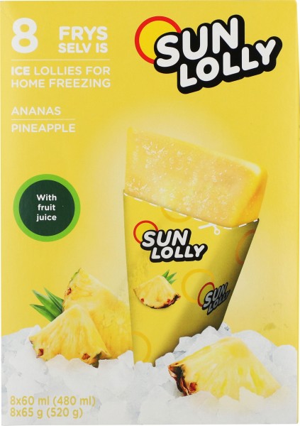 Sun Lolly Wassereis Ananas